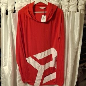 Better Bodies Red Hooded Long Sleeve Shirt XXL 🩵🩵🩵🩵